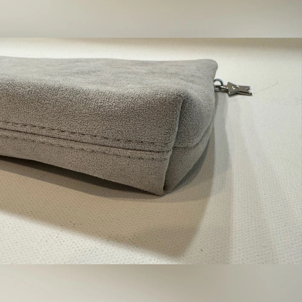 Dior Gray Suede Pouch